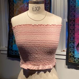 Pink tube top